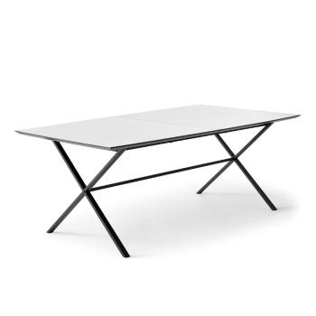 Masă de dining albă extensibilă cu blat alb 90x165 cm Meza – Hammel Furniture