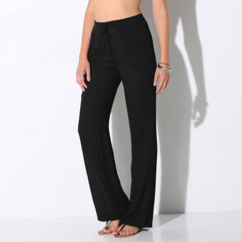 Pantaloni creponati - negru - Mărimea 40
