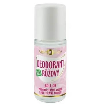 Purity Vision Deodorant organic roll-on Trandafir 50 ml