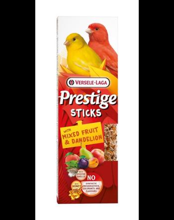 VERSELE-LAGA Prestige Sticks 2 batoane cu fructe si papadie pentru canari 60g