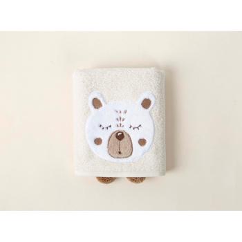 Prosop  pentru copii bej din bumbac 75x50 cm Teddy - Foutastic