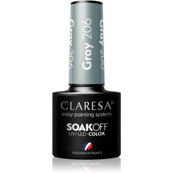 Claresa SoakOff UV/LED Color Savanna Vibes lac de unghii sub forma de gel culoare Gray 206 5 g