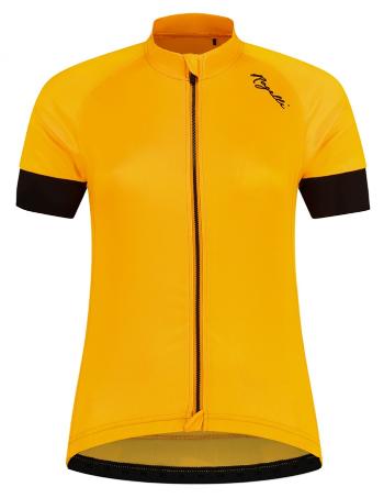 Ciclism feminin jersey Rogelli MODESTA cu mâneci scurte, galben-negru ROG351512