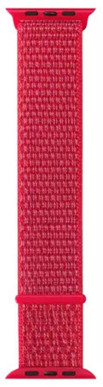 4wrist Curea din textil pentru Apple Watch - Red 42/44/45 mm