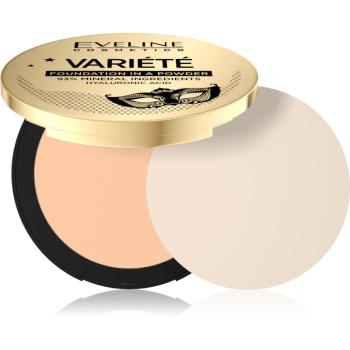 Eveline Cosmetics Variété pudra compacta minerala cu aplicator culoare 02 Natural 8 g