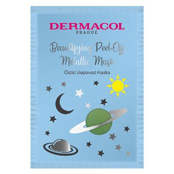 Dermacol Mască de curățare   (Beautifying Brightening Peel-Off Metallic Mask) 15 ml