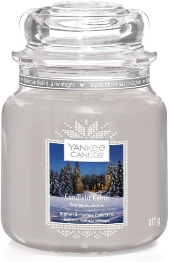 Yankee Candle Lumânare aromatică Classic medie Candlelit Cabin 411 g