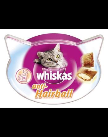 WHISKAS Anti-hairball 8x50g - odkłaczający przysmak dla kota + naklejka GRATIS