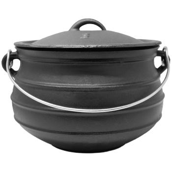 Klarstein Beefalo, oală din fontă, potjie, marimea L, fontă, rotundă, capac, 8 litri