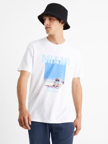 Celio Cesouth Miami Tricou Alb