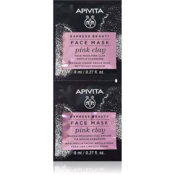 Apivita Express Beauty Pink Clay masca facial 2x8 ml
