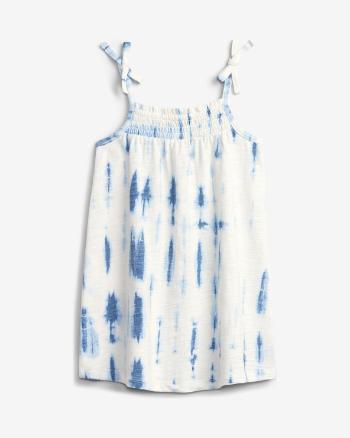 GAP Tie-Dye Smocked Rochie pentru copii Albastru Alb