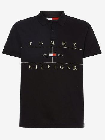 Tommy Hilfiger Icon Seasonal Regular Polo Tricou Negru