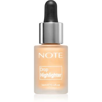 Note Cosmetique Drop Highliter iluminator lichid cu picurător 02 Charming Desert 14 ml