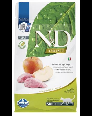 FARMINA N&amp;D Boar &amp; Apple Adult Cat 300g hrana uscata pisci adulte, mar si mistret