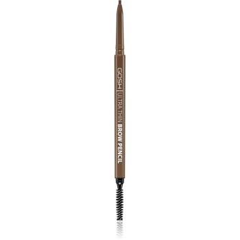 Gosh Ultra Thin creion sprâncene precise cu pensula culoare 002 Greybrown 0,35 g