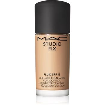 MAC Cosmetics Studio Fix Fluid SPF 15 24HR Matte Foundation + Oil Control Mini machiaj cu efect matifiant SPF 15 culoare NW20 15 ml