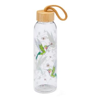 Sticlă de apă din sticlă verde 500 ml Hummingbirds – Cooksmart ®