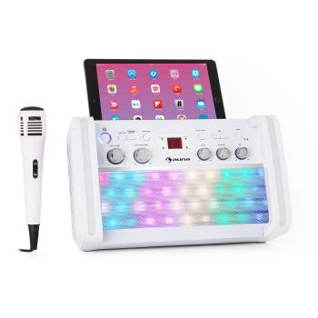 Auna DiscoFever 2.0, sistem de karaoke, BT, LED multicolor disco, CD / CD + G player