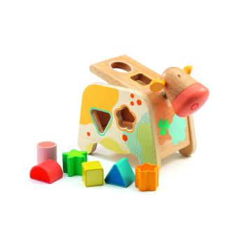 Jucărie pliabilă din lemn pentru copii Cow