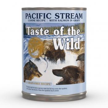 TASTE OF THE WILD Pacific Stream, Somon, conservă hrană umedă fără cereale câini, (în sos), 390g