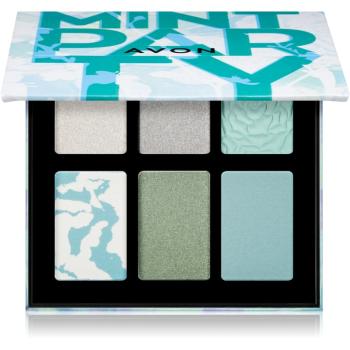 Avon 6 In 1 Mint Party paleta farduri de ochi 7,2 g