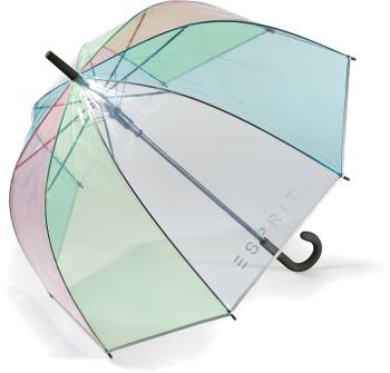 Esprit Doamnelor Holovaty umbrelă Long AC Domeshape Transparent Rainbow