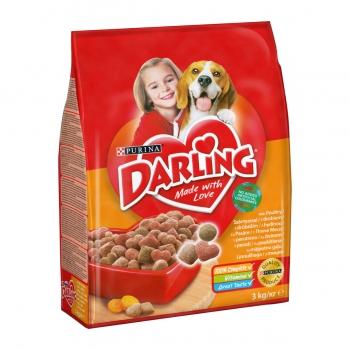 PURINA Darling Adult, Pasăre cu Legume, hrană uscată pentru câini, 3kg