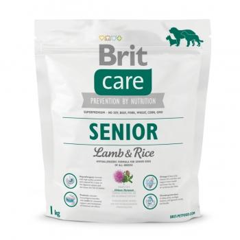 BRIT Care Senior S-XL, Miel cu Orez, hrană uscată câini senior, 1kg