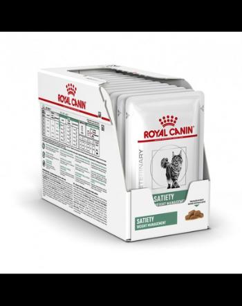 ROYAL CANIN Cat Satiety Feline 48 x 85 g hrana dietetica pisici adulte supraponderale/obeze