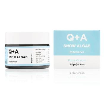 Q+A Cremă de față intensivă Snow Algae (Intensive Face Cream) 50 g