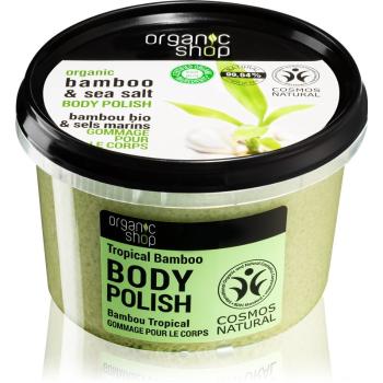 Organic Shop Organic Bamboo & Sea Salt exfoliant energizant pentru corp 250 ml
