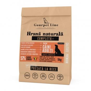 GOURPET LINE, Somon, hrană uscată presată la rece fără cereale câini, 5kg