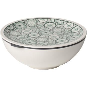 Recipient din porțelan pentru alimente Villeroy & Boch Like To Go, ø 16,3 cm, verde - alb