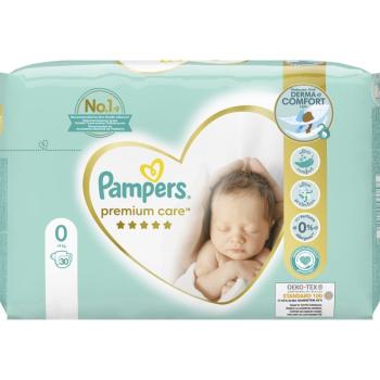 Pampers Premium Care Newborn Size 0 scutece de unică folosință < 2,5 kg 30 buc