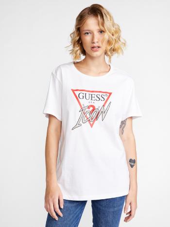 Guess Tricou Alb