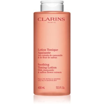 Clarins Cleansing Soothing Toning Lotion tonic de curatare si calmant pentru ten uscat și sensibil 400 ml