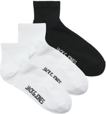 Jack&Jones 3 PACK - ciorapi pentru bărbați JACLEON 12257150 White