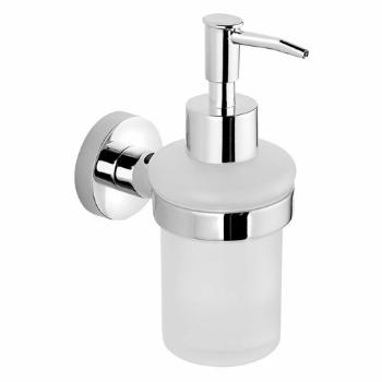 Dispenser de săpun AQUALINE SB119 Samba 150 ml, sticlă lăptoasă