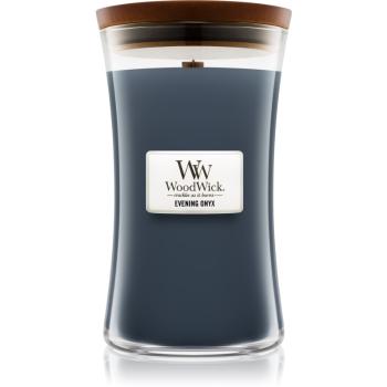 Woodwick Evening Onyx lumânare parfumată  cu fitil din lemn 609.5 g