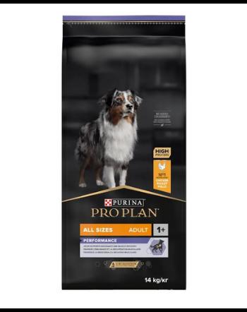 PURINA PRO PLAN All Sizes Adult Performance Hrana caini foarte activi, 14 kg