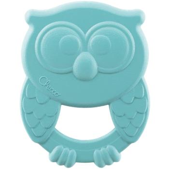 Chicco Eco+ Owly Teether jucărie pentru dentiție Blue 3 m+ 1 buc