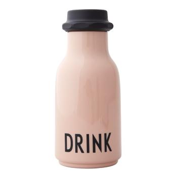 Sticlă pentru copii Design Letters Drink, 330 ml, roz prăfuit