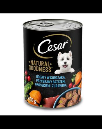 CESAR Hrana umeda pentru caini adulti, cu miel, morcovi si spanac 400g