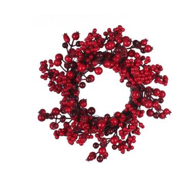 Coroniță de Crăciun Unimasa Holly, ø 35 cm, roșu
