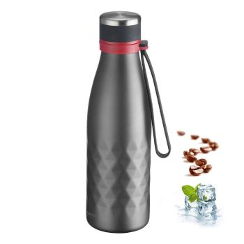 Sticlă gri de călătorie din silicon și  oțel inoxidabil 550 ml Viva – Westmark