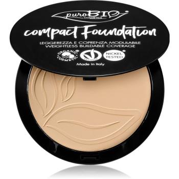 puroBIO Cosmetics Compact Foundation pudra compacta SPF 10 culoare 01 9 g