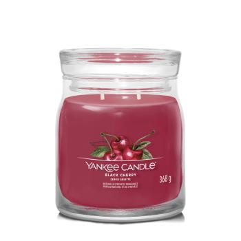 Yankee Candle Lumânare aromatică Signature sticlă medie Black Cherry 368 g