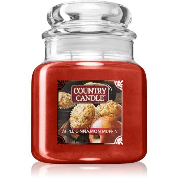 Country Candle Apple Cinnamon Muffin lumânare parfumată 453 g