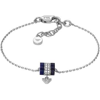 Emporio Armani Brățară frumoasă din argint cu lapis lazuli și zirconi EG3572040